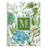 Monogram | Succulent veld I Notitieboek (Voorkant)