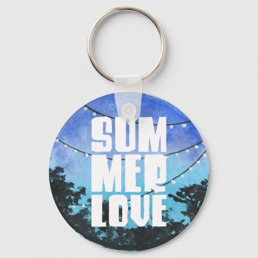 Monogram Summer Love with Date Keychain (Voorkant)