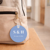Monogram Summer Love with Date Keychain