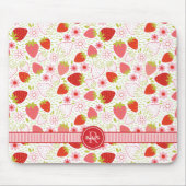 Monogram Summer Strawberry Fruit Pattern Muismat (Voorkant)