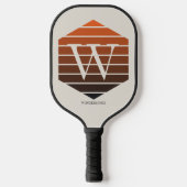Monogram Sunset Gradient hexagon Pickleball Paddle (Voorkant)