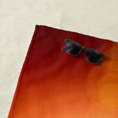 Monogram Sunset Oranje Golden Sky Zee Gold Strandlaken (In situ)