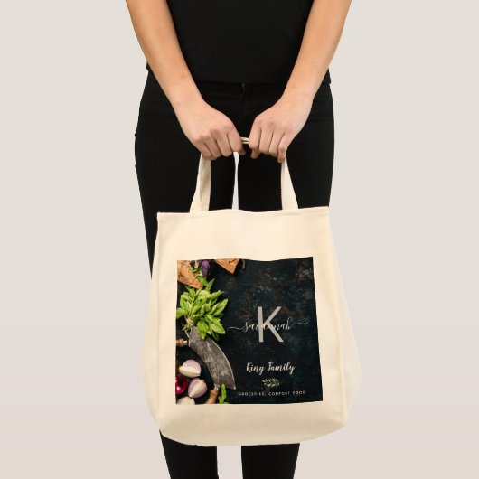 Monogram superieure voedselkookinstallaties tote bag (Voorkant (product))