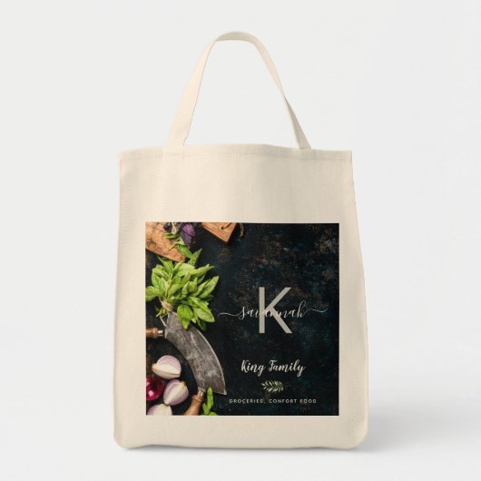 Monogram superieure voedselkookinstallaties tote bag (Voorkant)