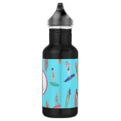 Monogram Surfer Girl Hawaiian ThMED Waterfles (Rechts)