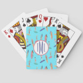Monogram Surfmeisje Pokerkaarten (Achterkant)
