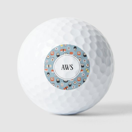 Monogram Sushi Golfballen (Voorkant)