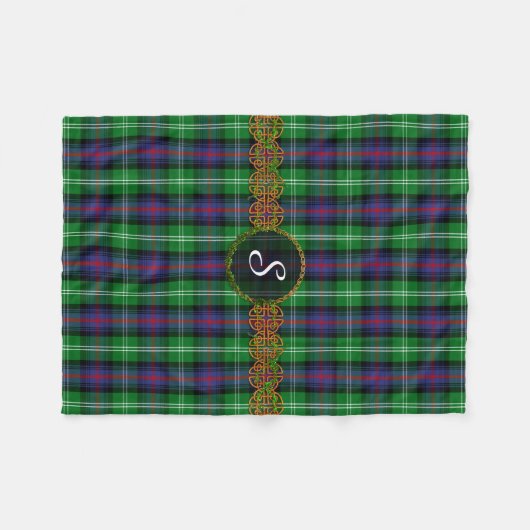 Monogram Sutherland Tartan Fleece Deken (Voorkant (Horizontaal))