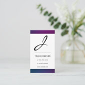 Monogram / Swank Trim Visitekaartje (Staand voorkant)