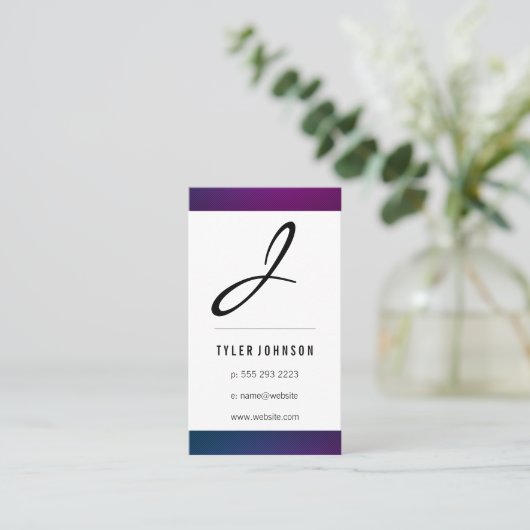 Monogram / Swank Trim Visitekaartje (Staand voorkant)