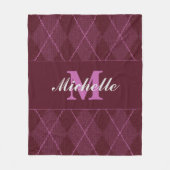 Monogram Sweater Blanket Fleece Deken (Voorkant)
