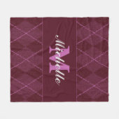 Monogram Sweater Blanket Fleece Deken (Voorkant (Horizontaal))