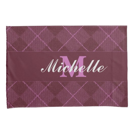 Monogram Sweater Pillowcases Kussensloop (Voorkant-Rechts)