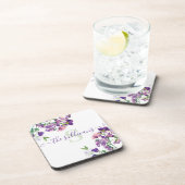 Monogram Sweet Pea Harde plastic onderzetter (Rechterzijde)