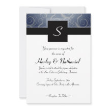Monogram Swirls Bruiloft