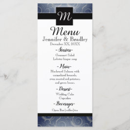 Monogram Swirls Menu