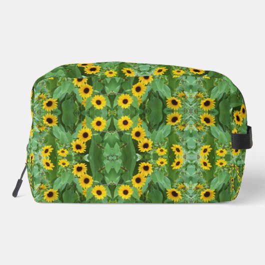 Monogram Swirls of Sunflower Gedrukt Toilettasje (Achterkant)