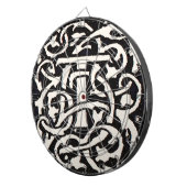  Monogram T Art Nouveau Letter Dartbord (Voorkant Rechts)