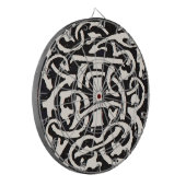  Monogram T Art Nouveau Letter Dartbord (Voorkant Links)