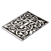Monogram T Art Nouveau Letter Notitieboek (Linkerzijde)