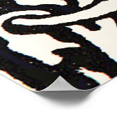 Monogram T Art Nouveau Letter Poster (Hoek)