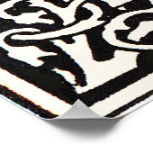  Monogram T Art Nouveau Letter Poster (Hoek)