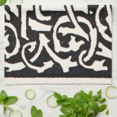 Monogram T Art Nouveau Letter Theedoek (Gevouwen)