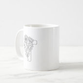 Monogram T-Initiaal-koffie-Mok Koffiemok (Voorkant links)