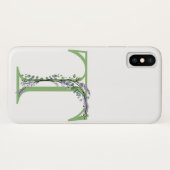 Monogram T Lavender Eucalyptus Case-Mate iPhone Case (Achterkant (horizontaal))
