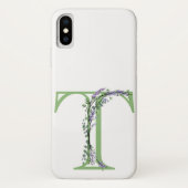Monogram T Lavender Eucalyptus Case-Mate iPhone Case (Achterkant)
