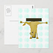 Monogram T Pony paard gepersonaliseerd Briefkaart (Voorkant / Achterkant)