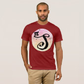 Monogram T-Shirt van S-Initiaal, volledig maan en  (Voorkant volledig)