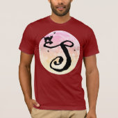 Monogram T-Shirt van S-Initiaal, volledig maan en  (Voorkant)