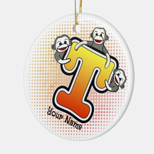 Monogram T-sokaap Keramisch Ornament (Links)