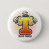 Monogram T-sokaap Ronde Button 5,7 Cm (Voorkant)