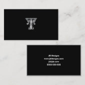 Monogram T visitekaartjes (Voorkant / Achterkant)