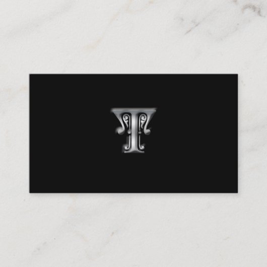 Monogram T visitekaartjes (Voorkant)
