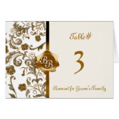 Monogram tabelnummer (Voorkant Horizontaal)