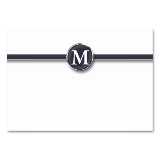 Monogram Table Starter Kaart (Voorkant)