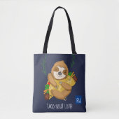 Monogram Taco'Bout Love Sloth Tote Bag (Voorkant)