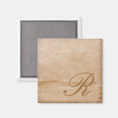 monogram-tan magneet (Voorkant / Achterkant)