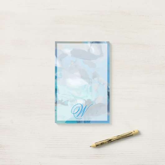 Monogram | Tangled Post-it® Notes (Op bureau)