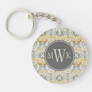 Monogram Tapestry Rosette II Sleutelhanger