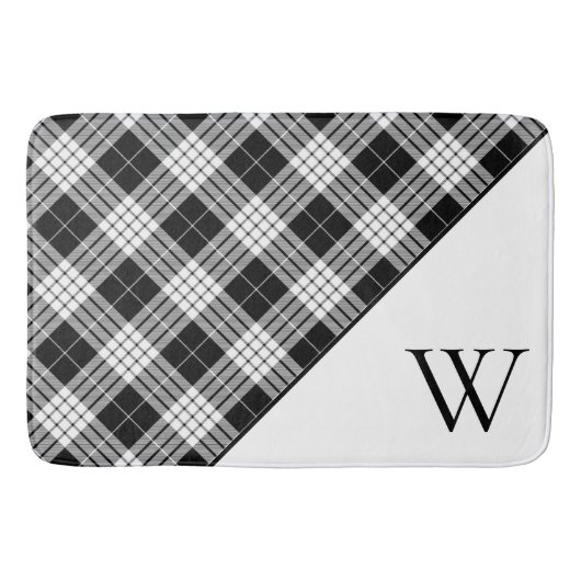 Monogram Tartan Plaid  Badmat (Voorkant)