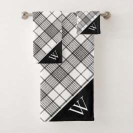 Monogram Tartan Pset Bath Set Bad Handdoek