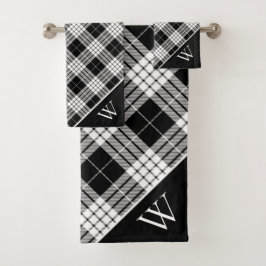 Monogram Tartan Pset Bath Set Bad Handdoek