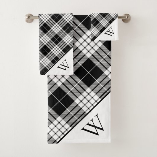 Monogram Tartan Pset Bath Set Bad Handdoek (Insitu)