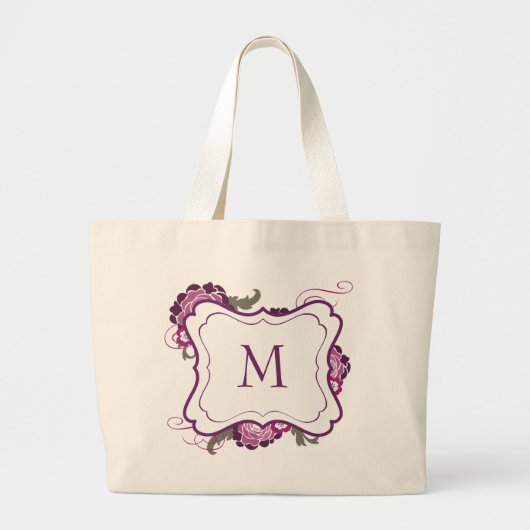 Monogram Tas // Het Collectie Plum Bouquet (Voorkant)
