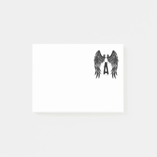 Monogram Tattoo Angel Wing Post-it® Notes (Voorkant)