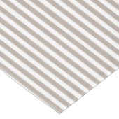 Monogram Taupe en witte tafelkleed (Gekanteld)